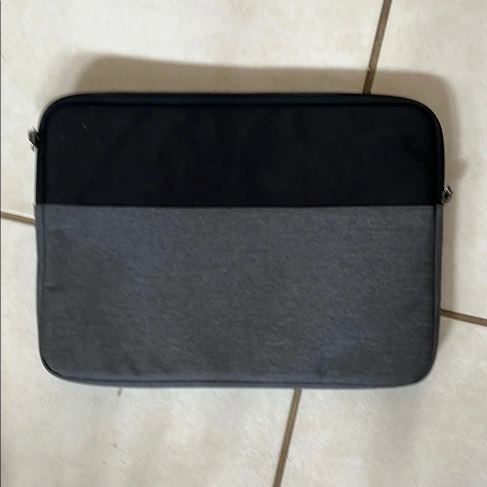 Black and Gray Men's Laptop Bag